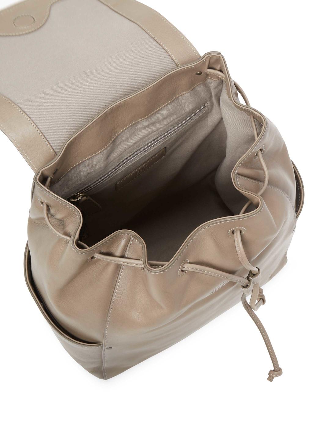 Frye Leather Olivia Backpack in Grey 