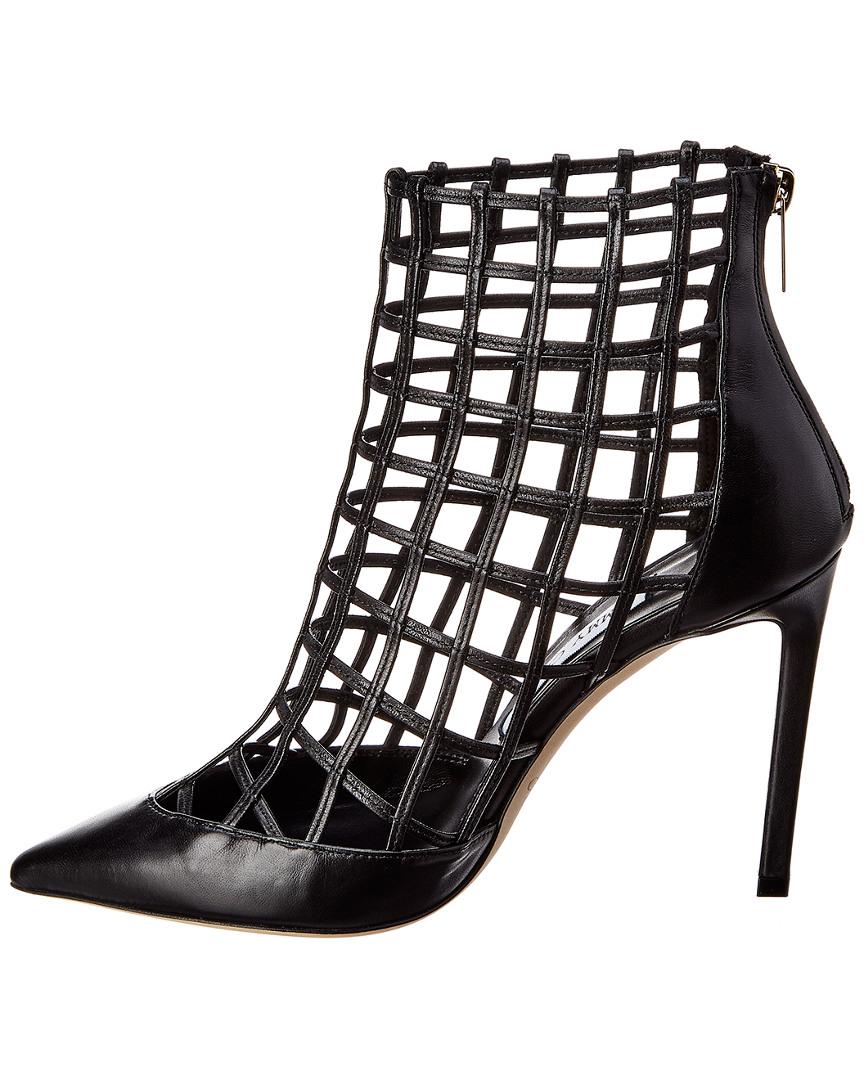 jimmy choo caged booties
