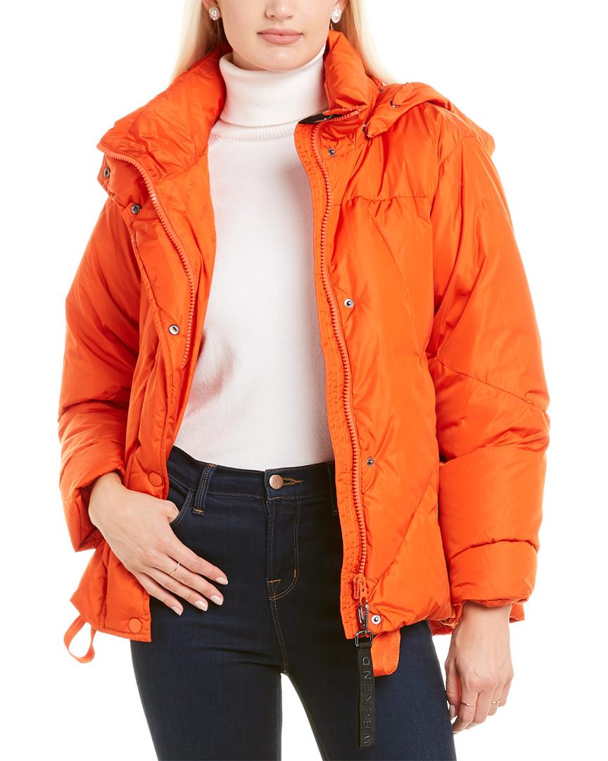Max Mara Synthetic Weekend Filo Quilted Jacket in Orange | Lyst