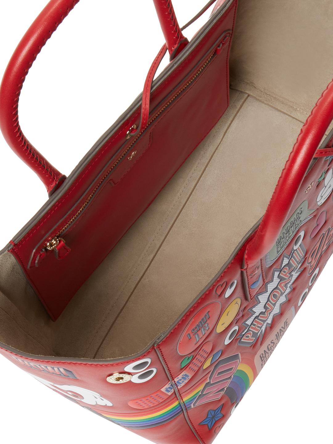 Anya Hindmarch Ebury Small Ii Allover Wink Stickers Tote Bag Anya Hindmarch Ebury Small Ii Allover Wink Stickers Tote Bag