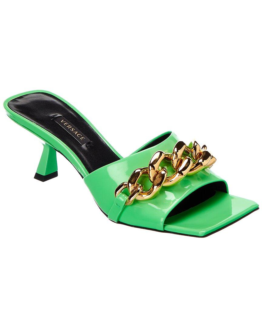 versace sandals green