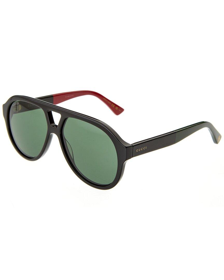 Gucci Unisex GG0159SN 56mm Sunglasses in Green for Men | Lyst