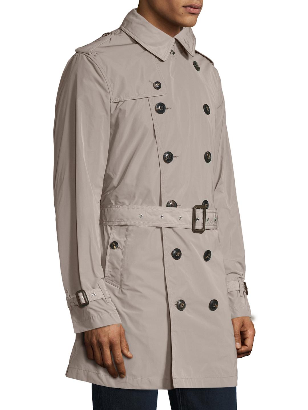 Burberry Brit Cotton Delsworth Hooded Trench Coat in Beige (Natural) for  Men | Lyst