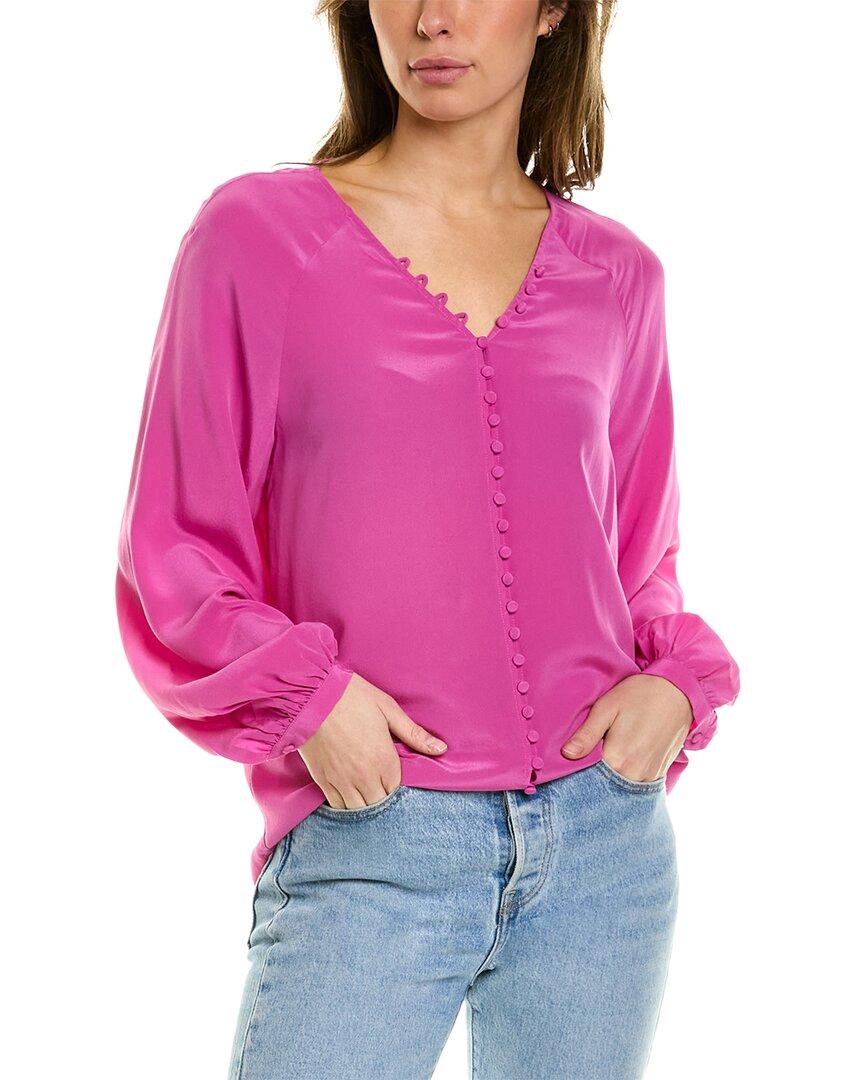Joie Shariana Silk Blouse in Pink | Lyst