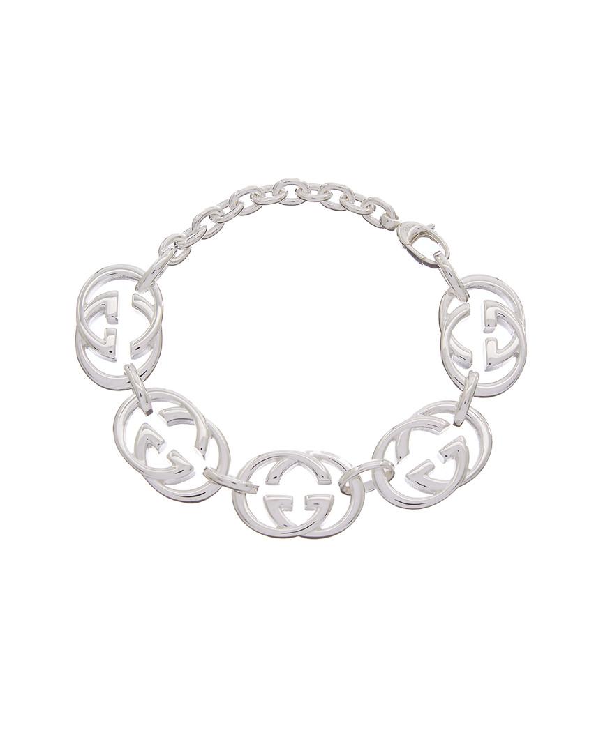 Gucci Silver Bracelet Metallic - Lyst