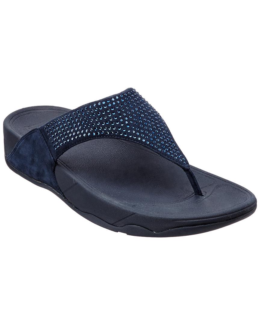 navy blue fit flops