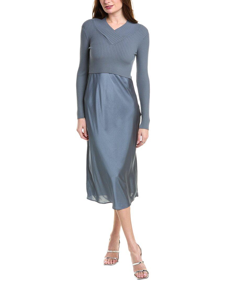 AllSaints Hana Sweater Midi Dress in Blue Lyst UK