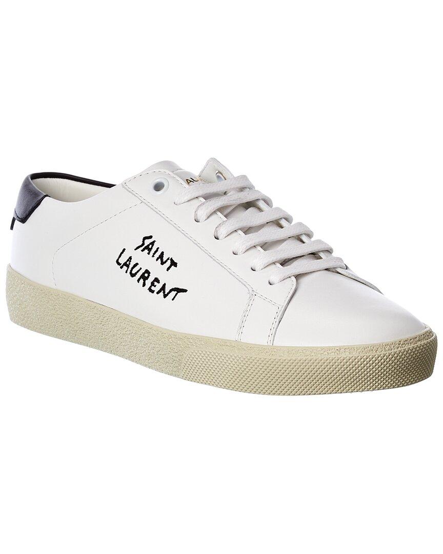 Saint Laurent Court Classic Sl/06 Leather Sneaker in White - Save 