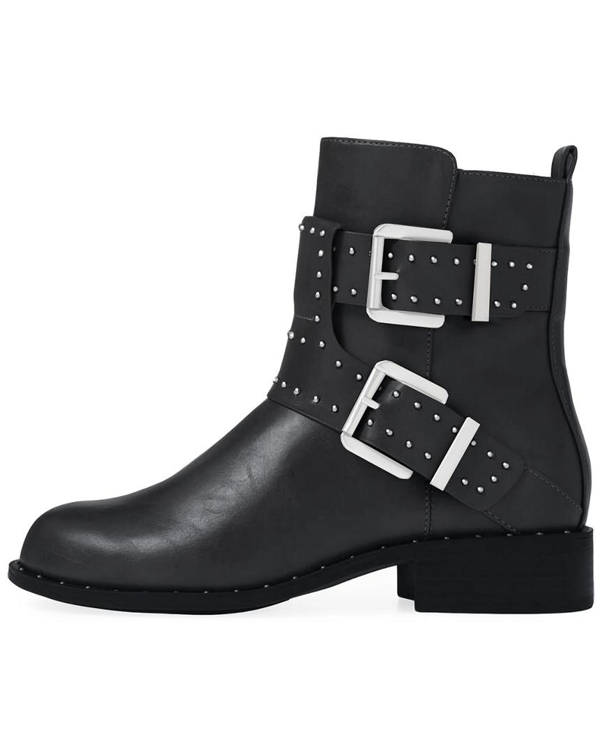 charles by charles david triple buckle lace up moto booties