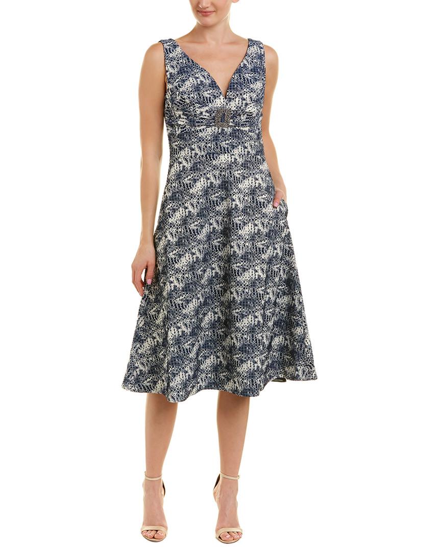 Kay Unger A-line Dress in Blue - Lyst