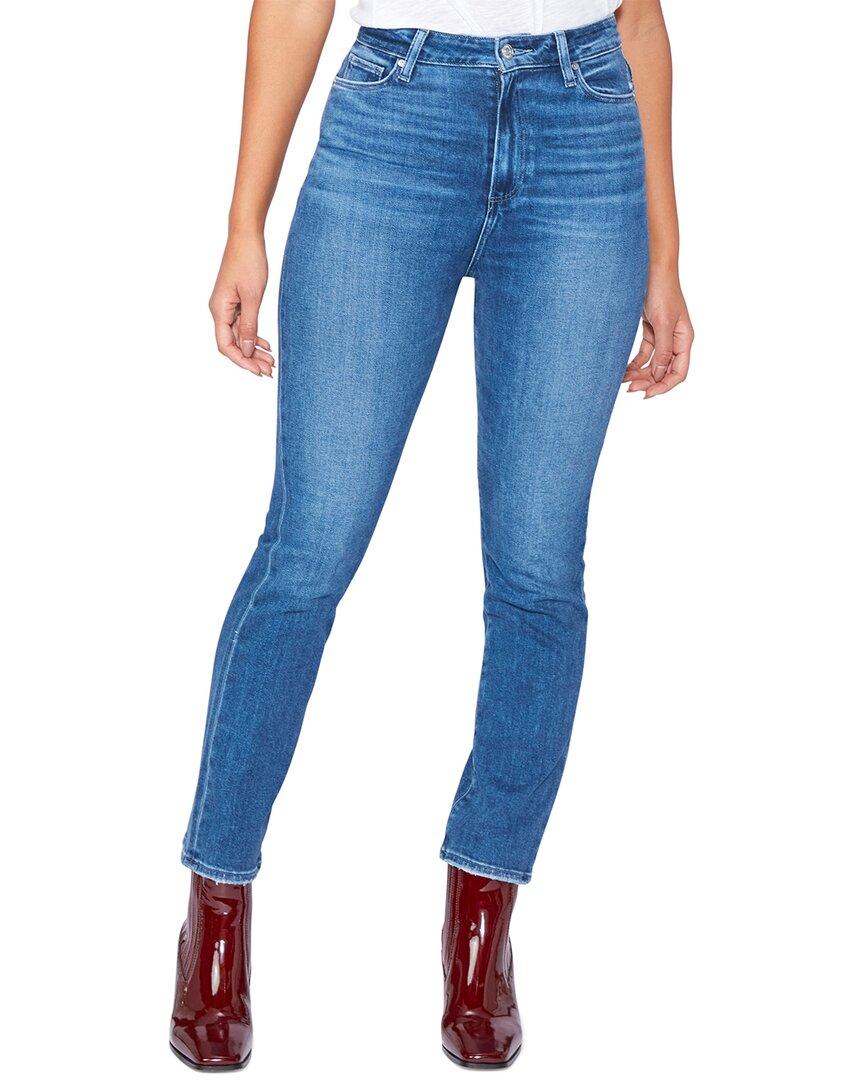 PAIGE Denim Ultra High Rise Cindy Straight in Blue | Lyst
