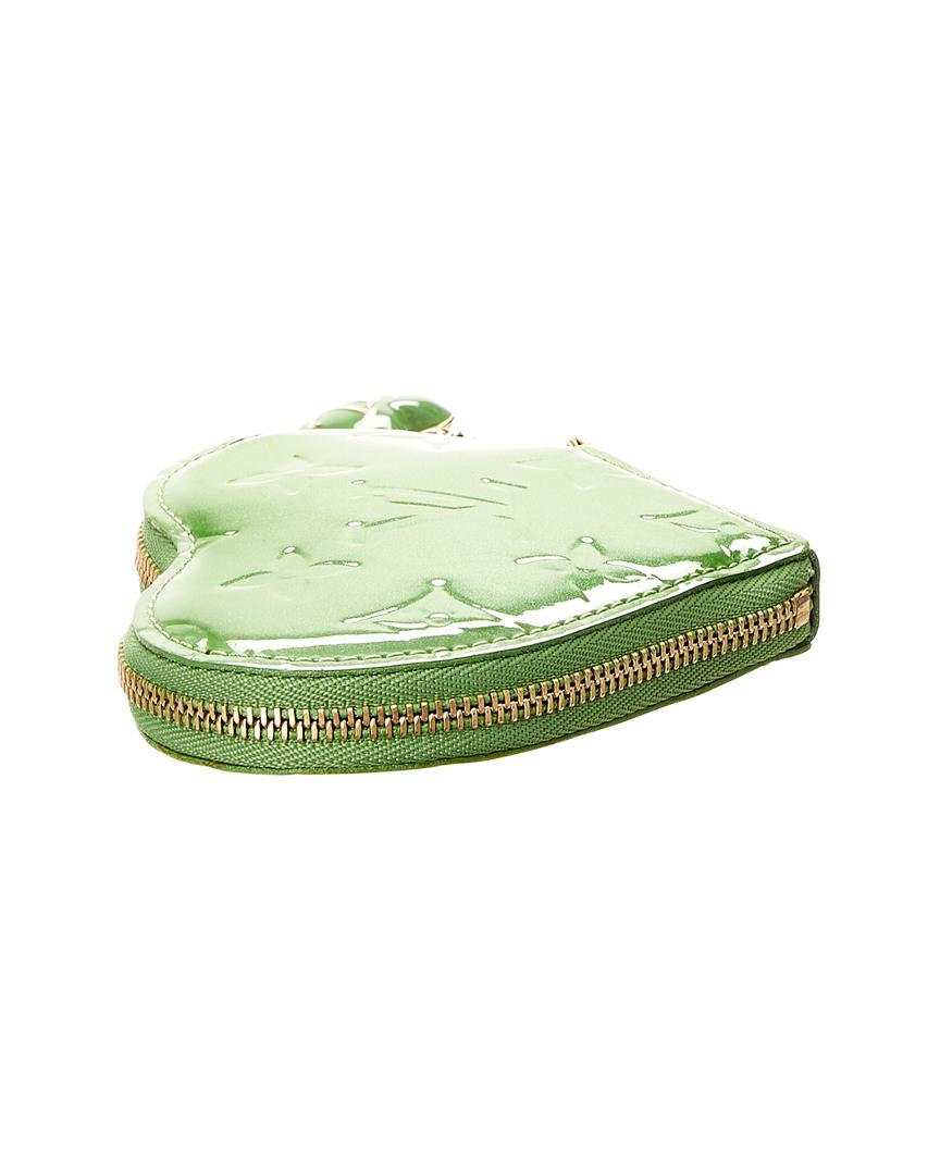 Louis Vuitton Vernis Heart Coin Purse - Green Wallets, Accessories -  LOU63468