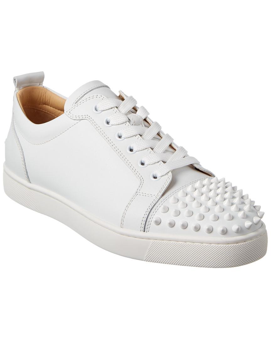 louboutin trainers white spikes