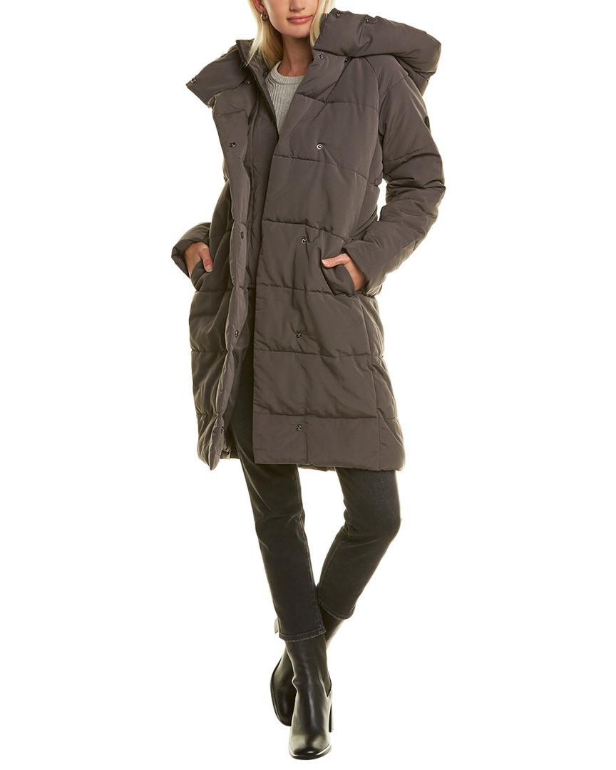 french connection hooded puffer coat