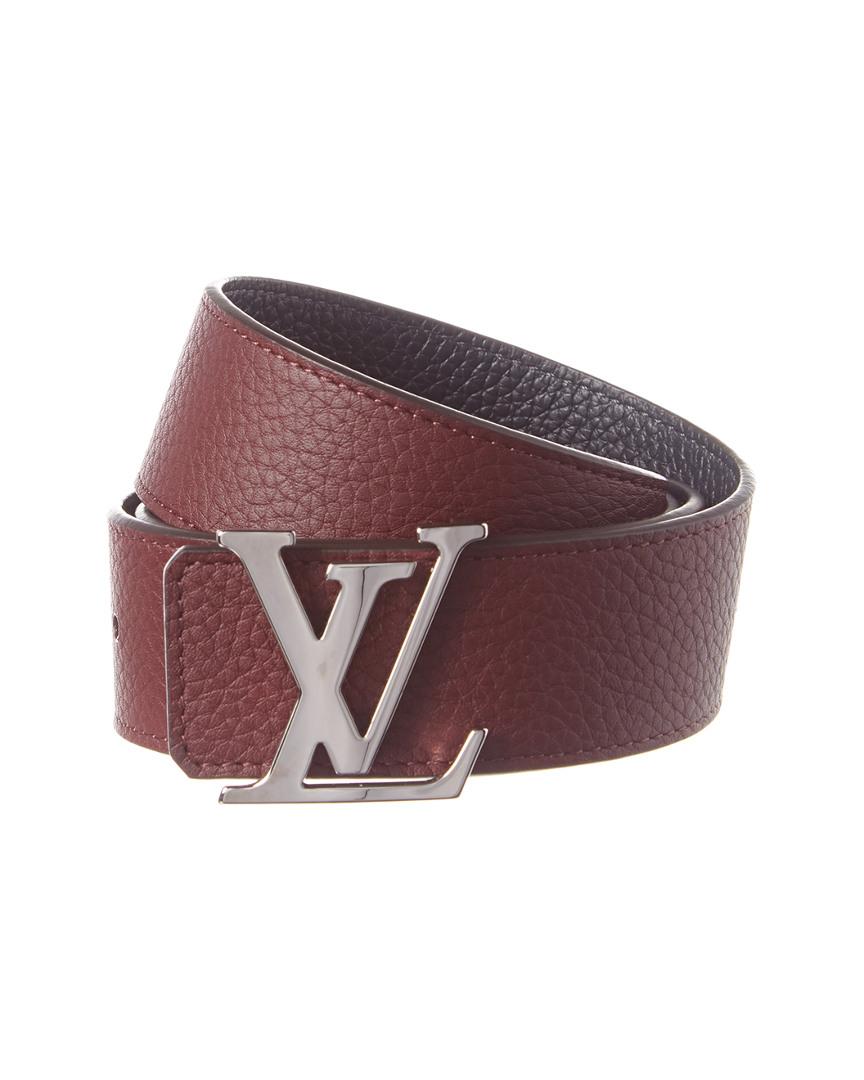 Vuitton Silver-tone & Calfskin Reversible Belt, Size 80 - Lyst