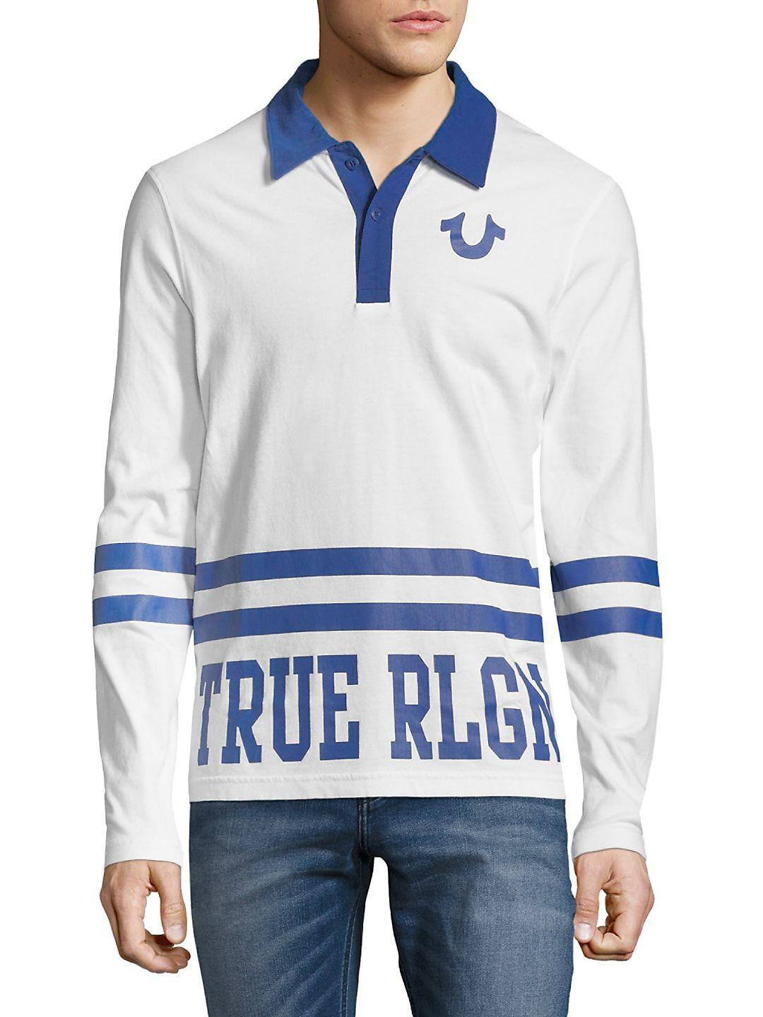 true religion long sleeve polo