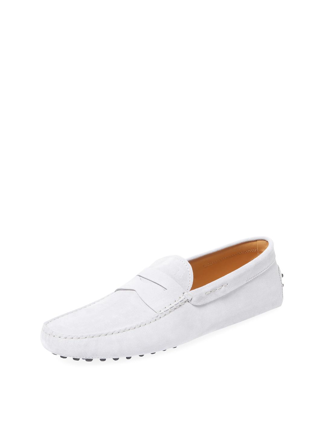 Tod's Leather Mocassino Gommini Nuovo Driving Shoes in White for Men | Lyst  Canada