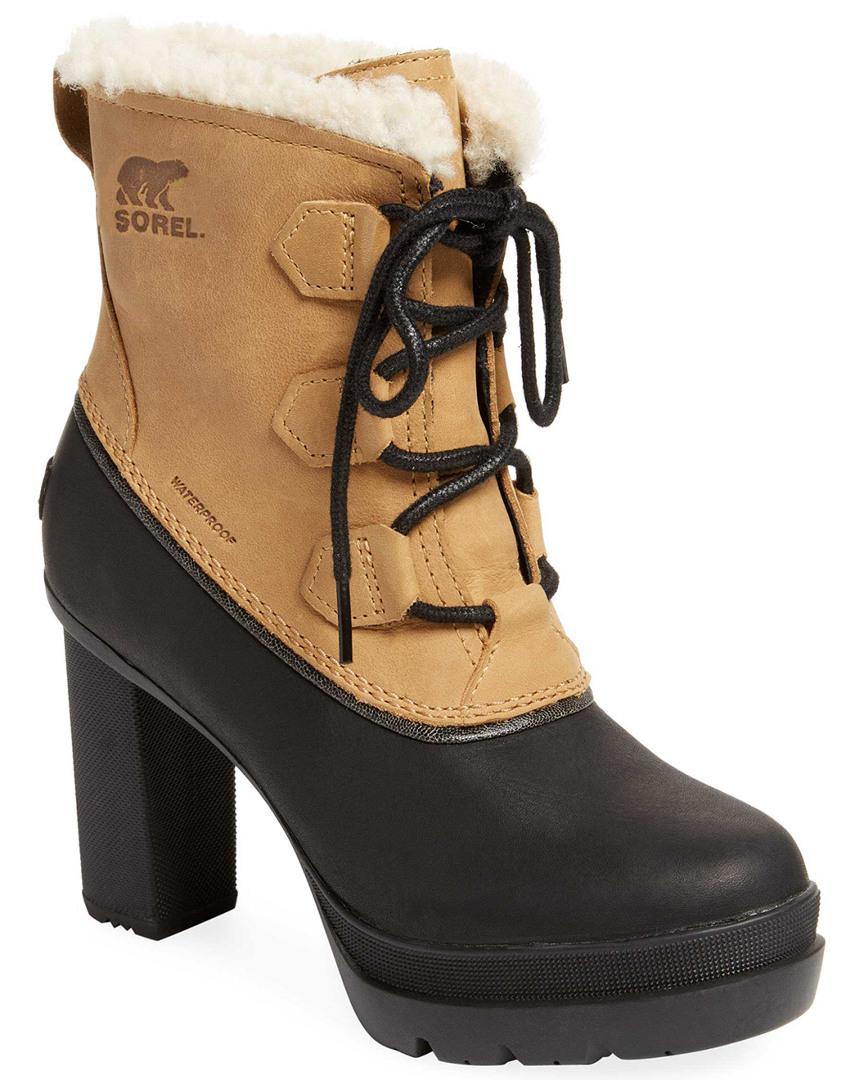 wedge heel sorel boots