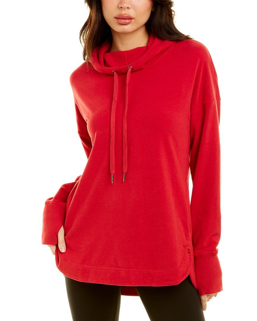 Sweaty Betty Escape Luxe Fleece Hoodie in Red | Lyst