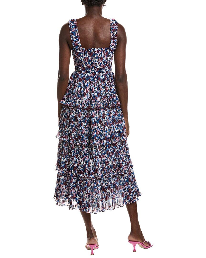 hayley midi dress Hayley Puff Sleeve Dress XS / Cream/Azure