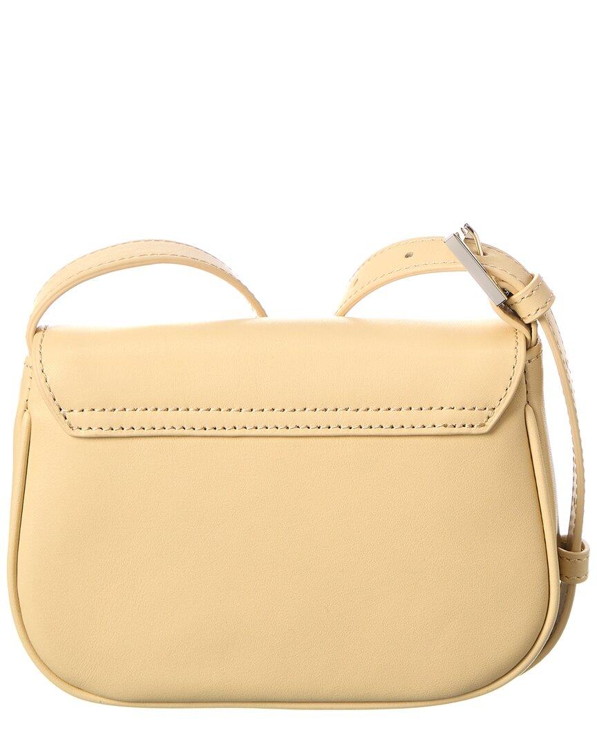 Ted Baker Bagira Curved Baguette Leather Crossbody in Natural | Lyst