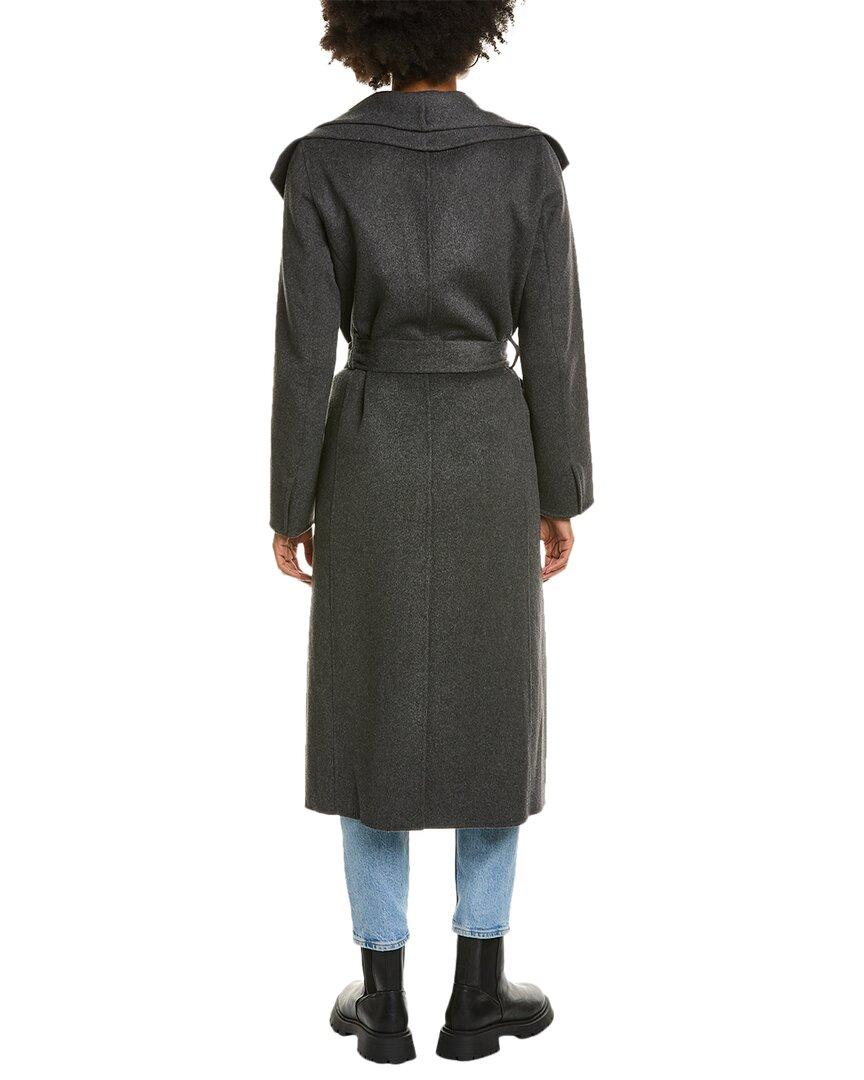 Tahari Elliot Wool blend Wrap Coat in Gray Lyst