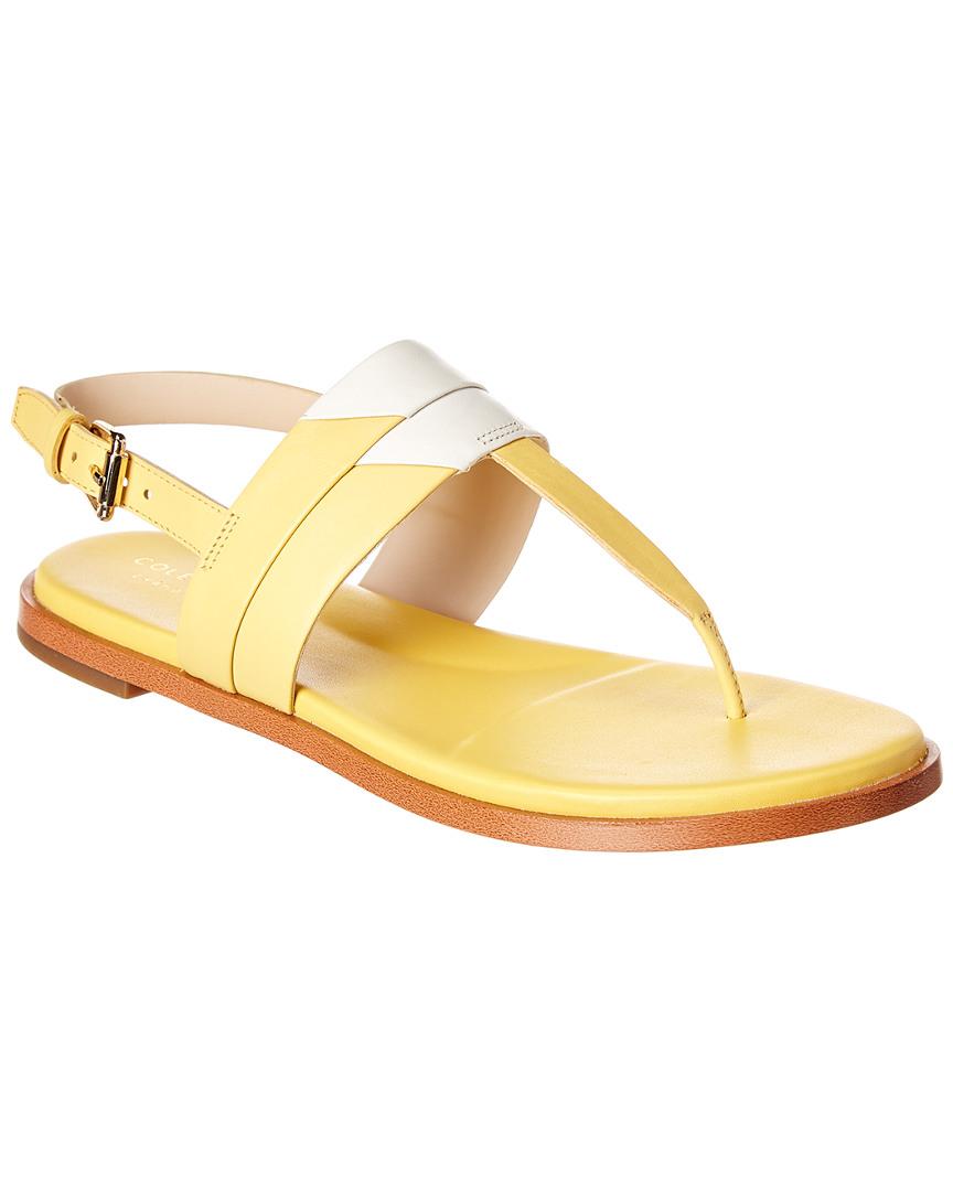 cole haan yellow sandals