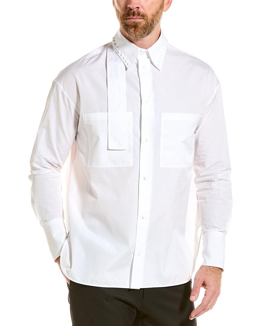 Valentino Rockstud Dress Shirt in White for Men | Lyst