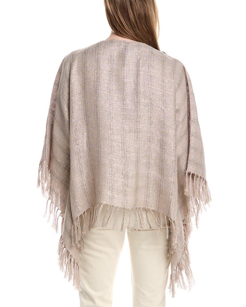 ポンチョ・ケープ Brunello Cucinelli Linen And Silk Blend Poncho With Sequins BRUNELLO CUCINELLI Printed silk-voile poncho | NET-A-PORTER