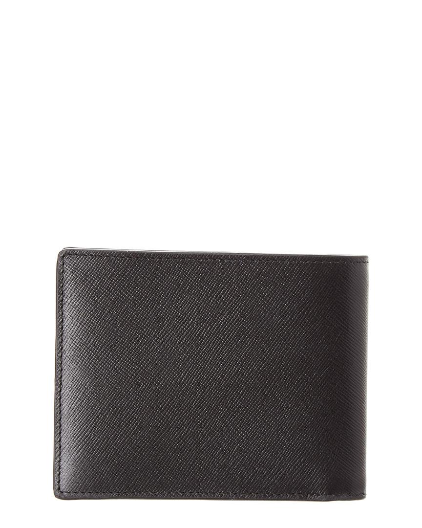 Versace Collection Leather Bifold Wallet in Black for Men | Lyst