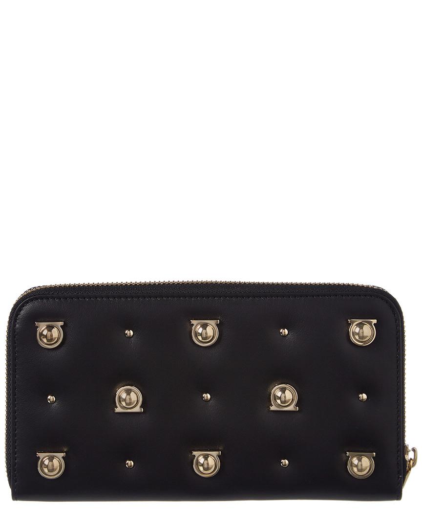 gancini zip around wallet