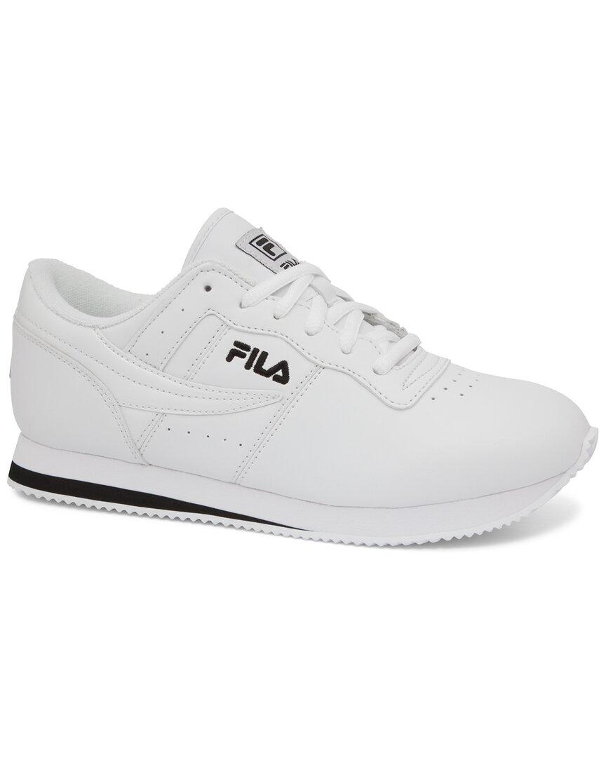 Fila Machu Leather-trim Sneaker in White | Lyst