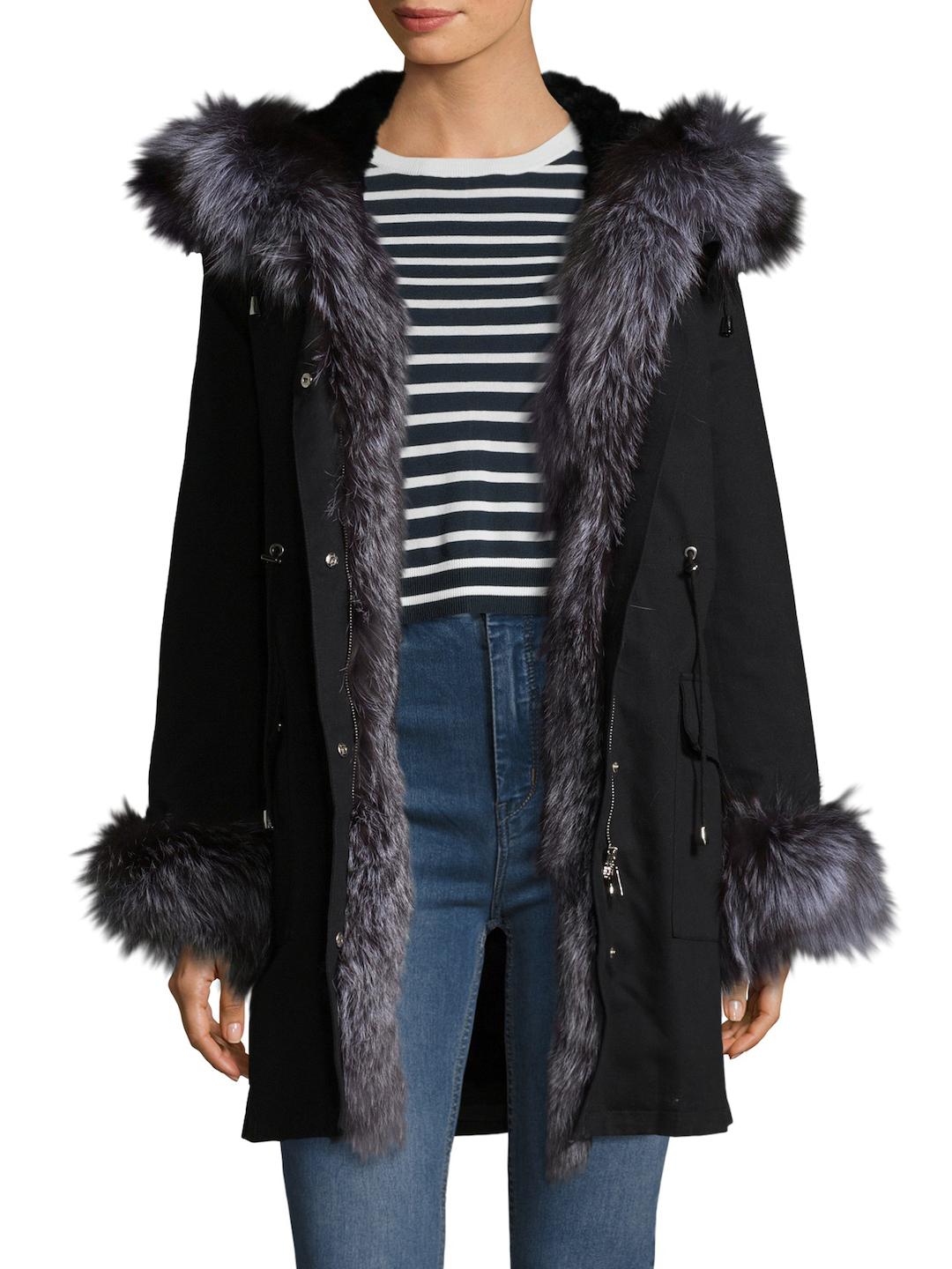 peri luxe fur jacket