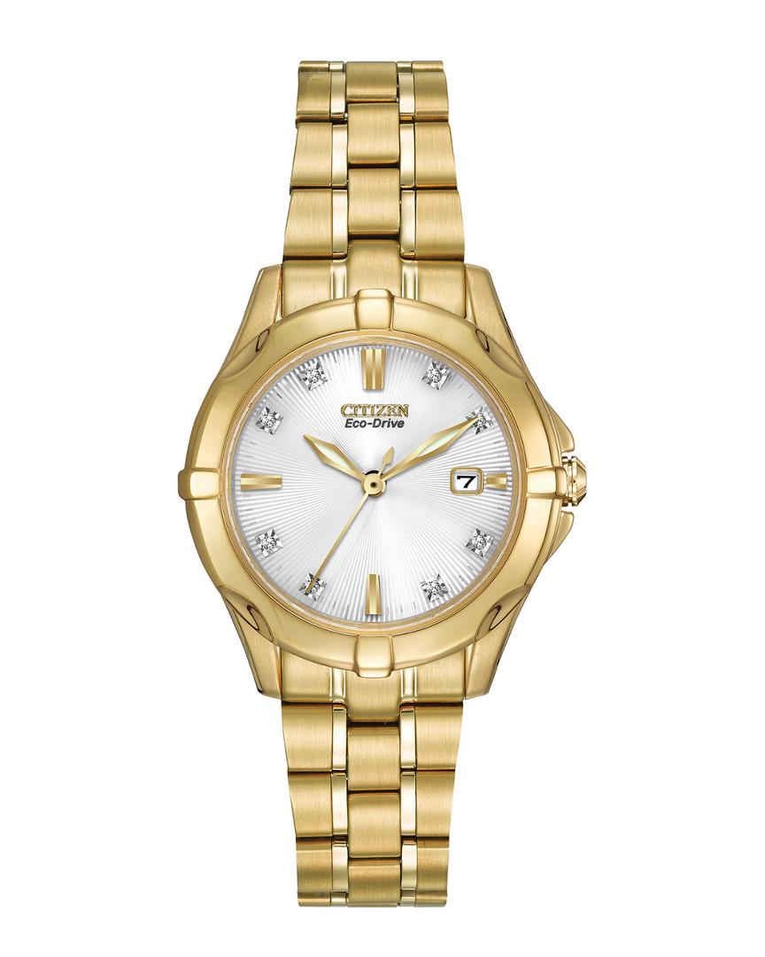 Citizen Eco-drive Diamond Watch in Metallic - Lyst