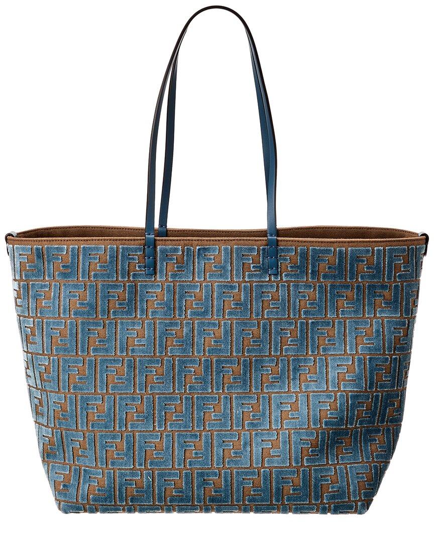 【関税&送料込】Fendi Roll Large Jacquard Ff Fabric Tote Bag FF Jacquard Shopper Fabric Multicolour | Fendi