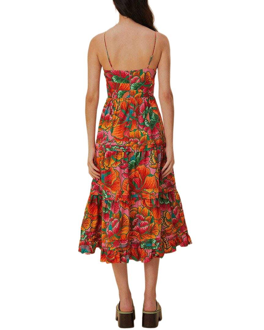 farm rio beaded spring sleeveless midi dress Farm Rio Beaded Spring Sleeveless Midi Dress
