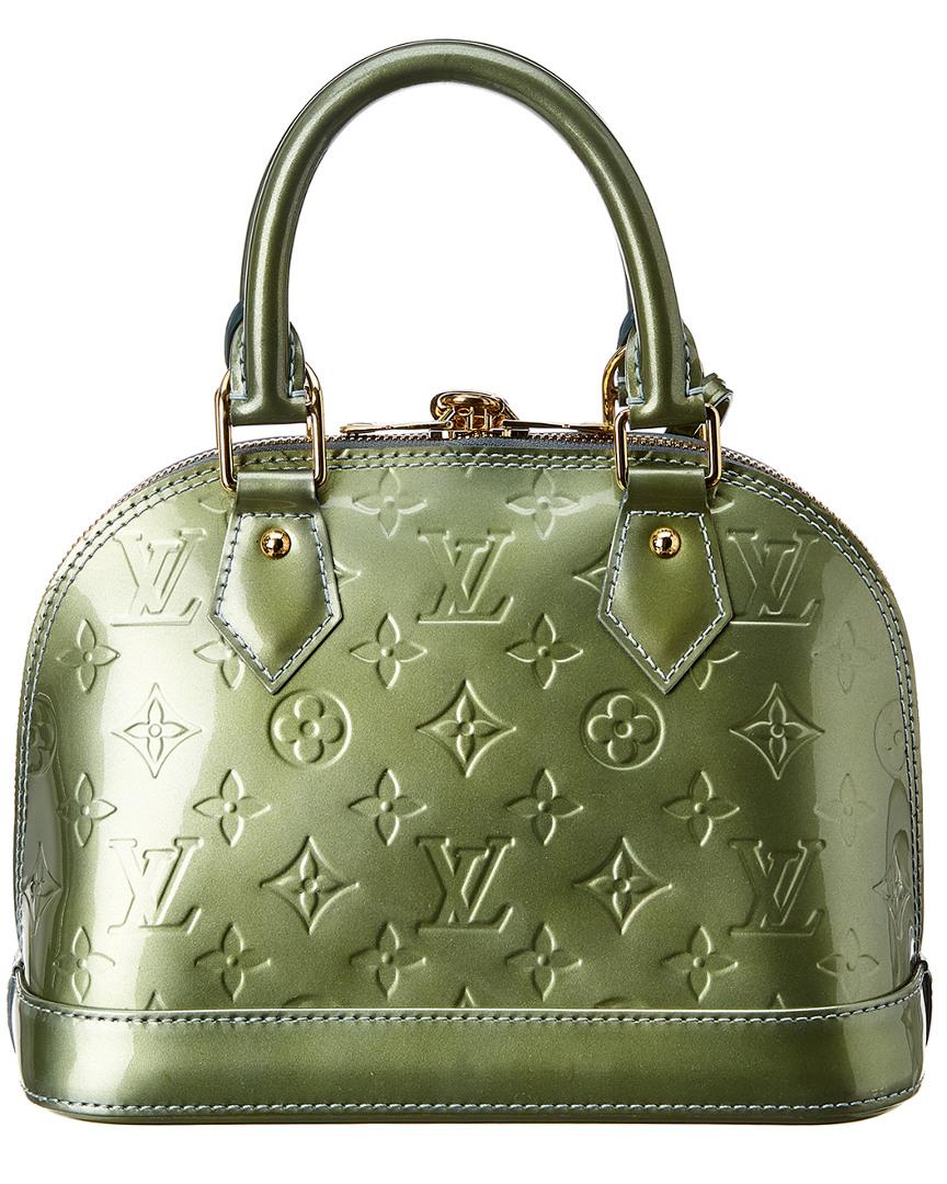Louis Vuitton Green Monogram Vernis Leather Alma Bb
