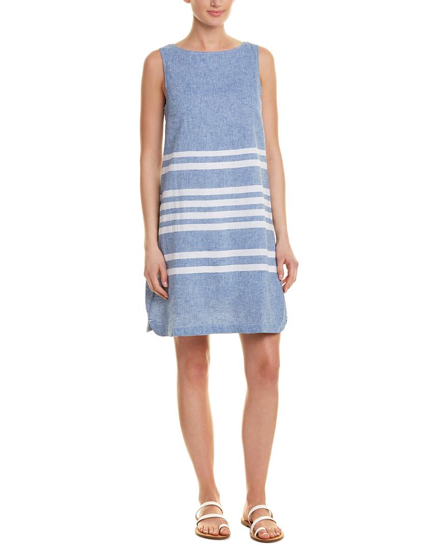 beachlunchlounge linen blend shift dress