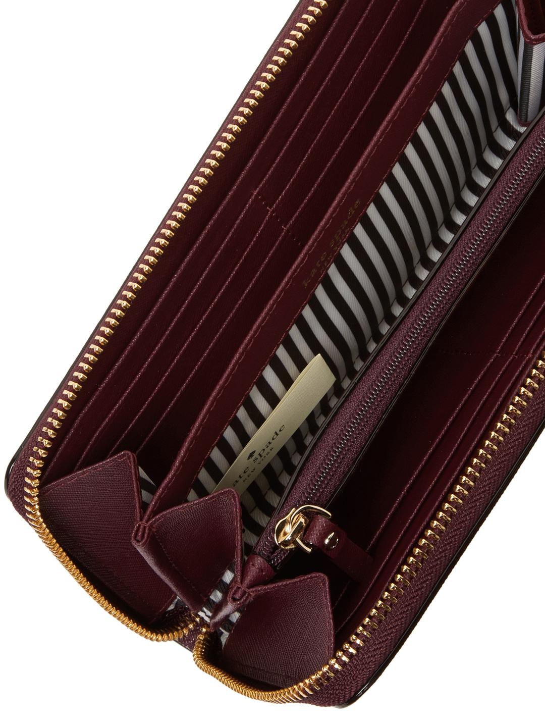 deep plum kate spade wallet