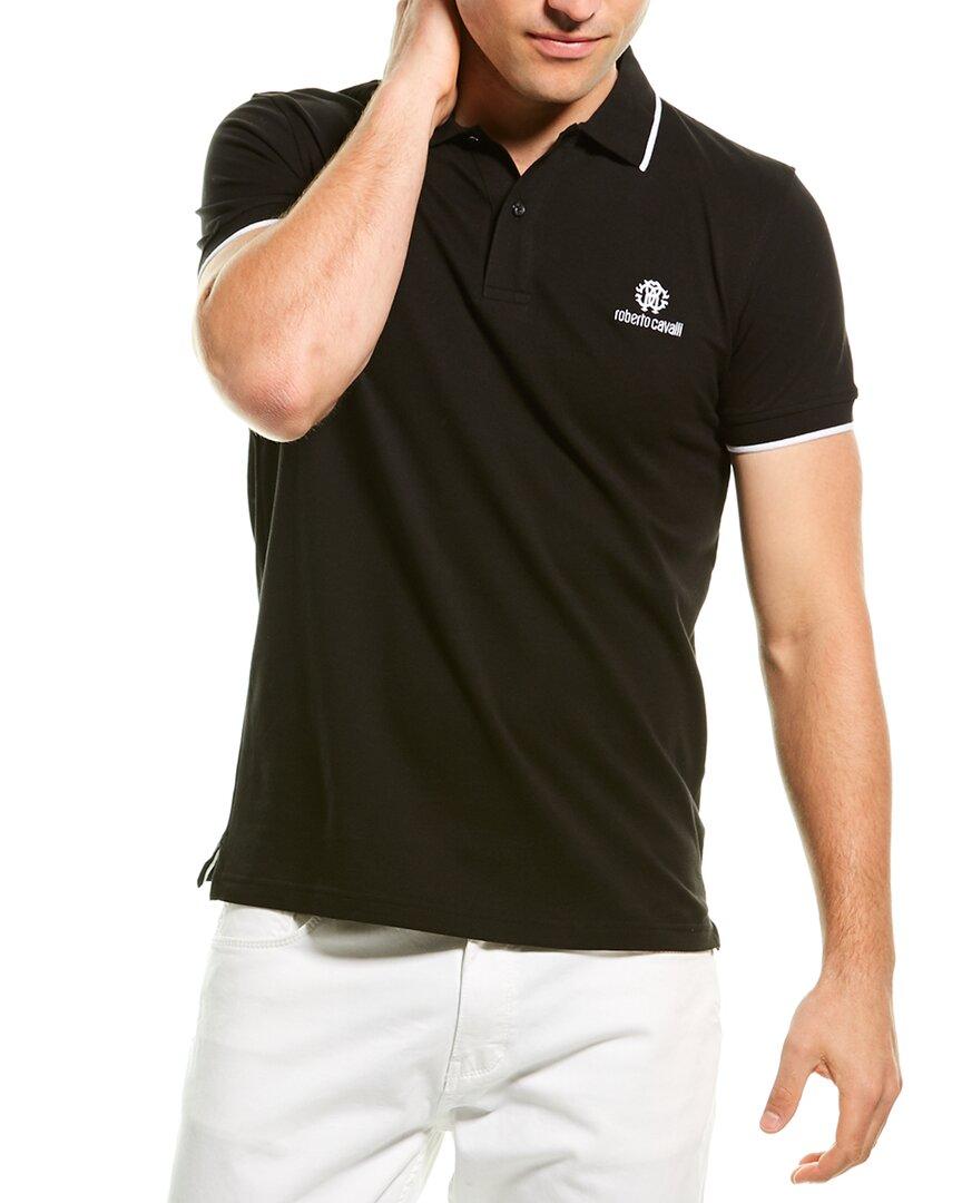 Roberto Cavalli Polo Shirt in Black for Men | Lyst