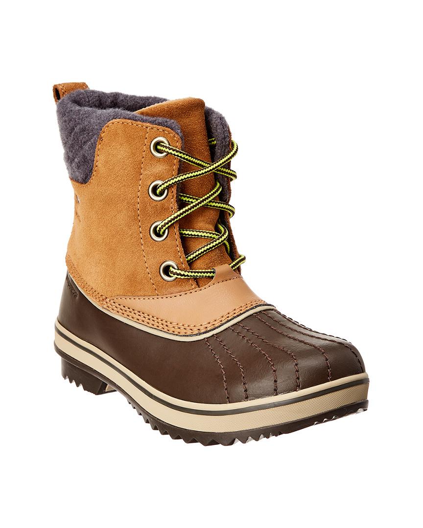 Sorel Youth Slimpack Ii Waterproof Suede Boot in Brown - Lyst