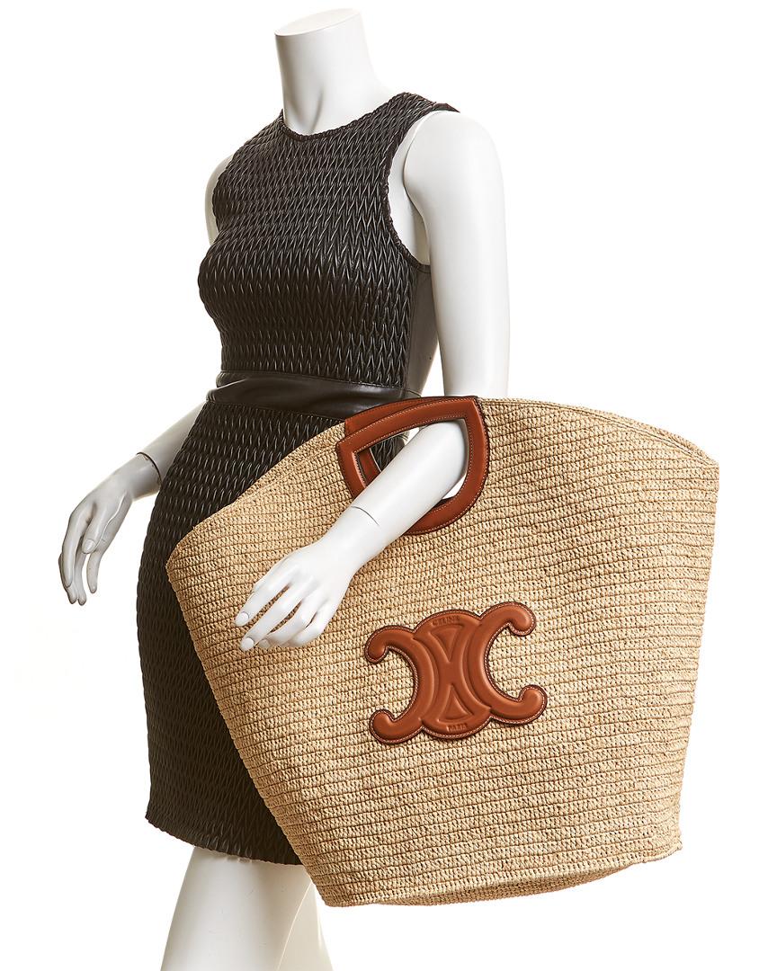 celine straw bag