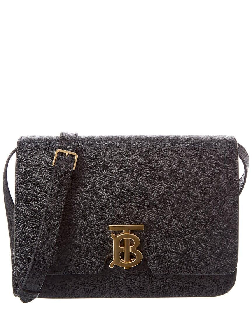 Burberry Medium Grainy Leather Tb Bag in Black Lyst