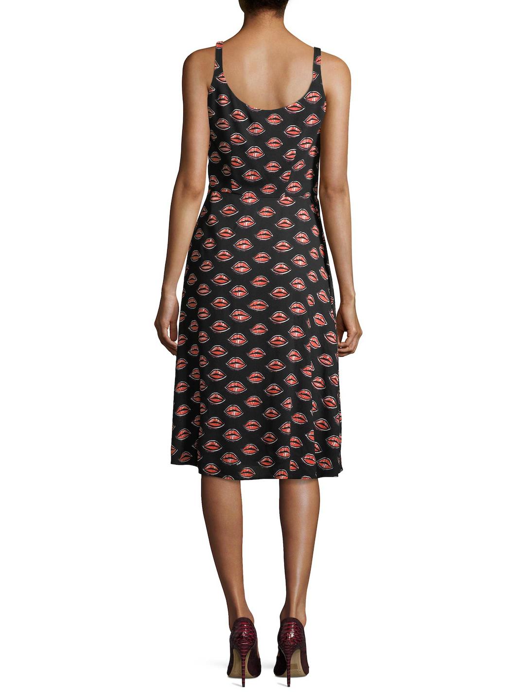 lip print dress