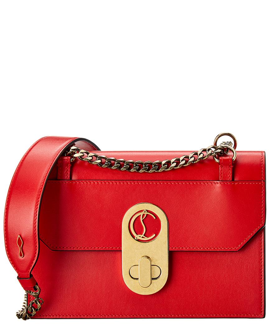 Christian Louboutin Elisa Small Leather Shoulder Bag in Red - Save 