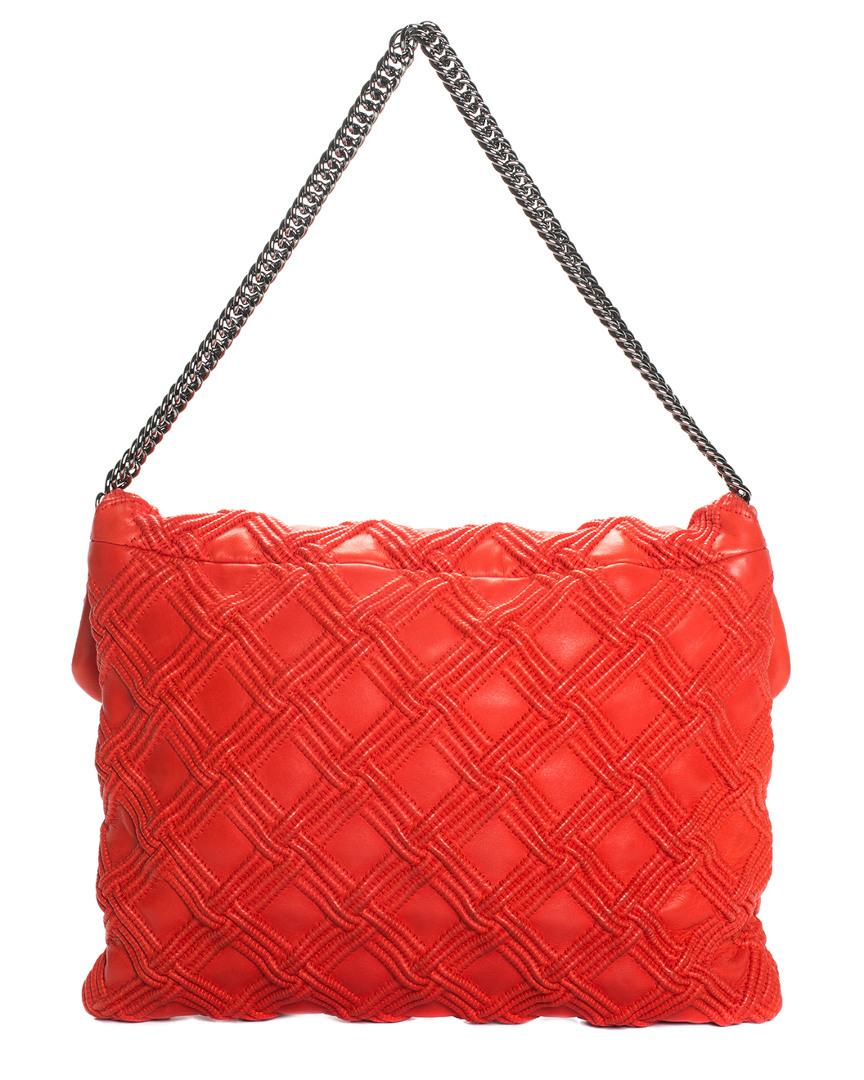 Chanel 2008 Red Quilted Leather Cruise Walk Of Fame Flap Bag Lyst
