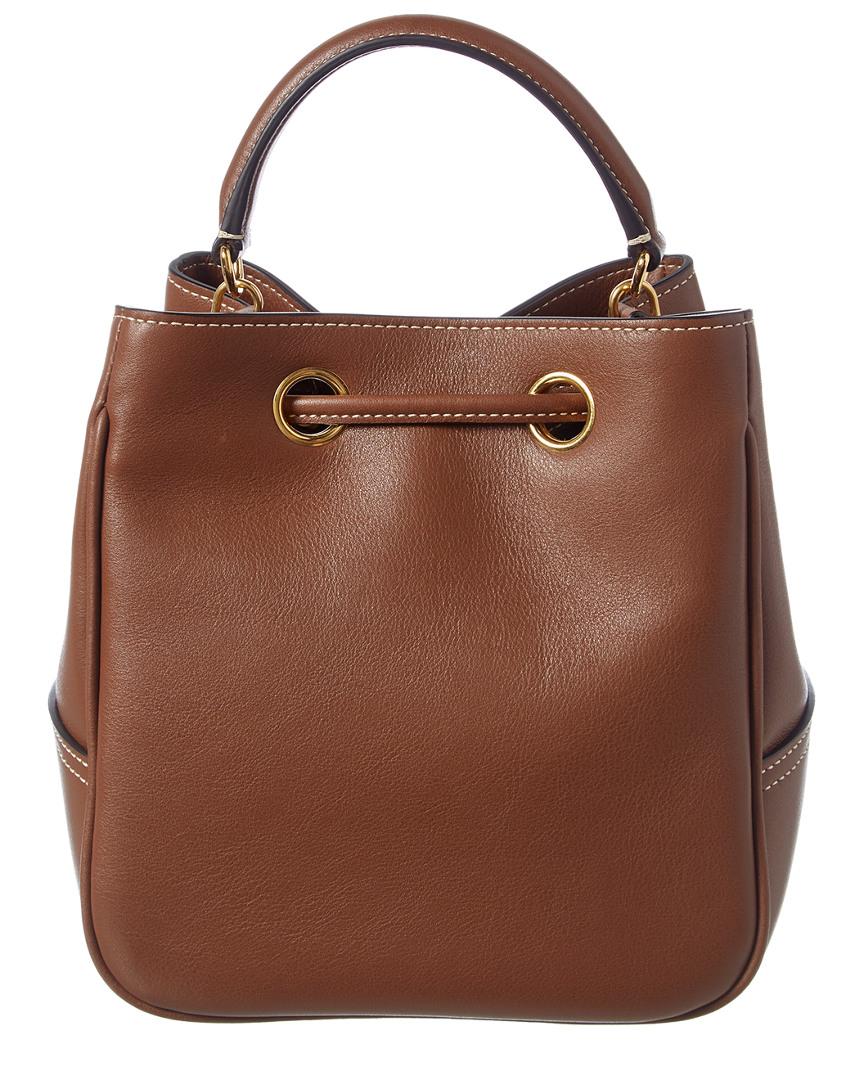 Mulberry Hampstead Small Leather Bucket Bag in Brown | Lyst