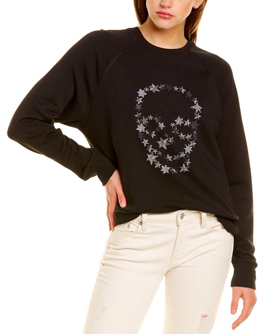Zadig & Voltaire Upper Skull Stars Strass Sweatshirt in Black | Lyst