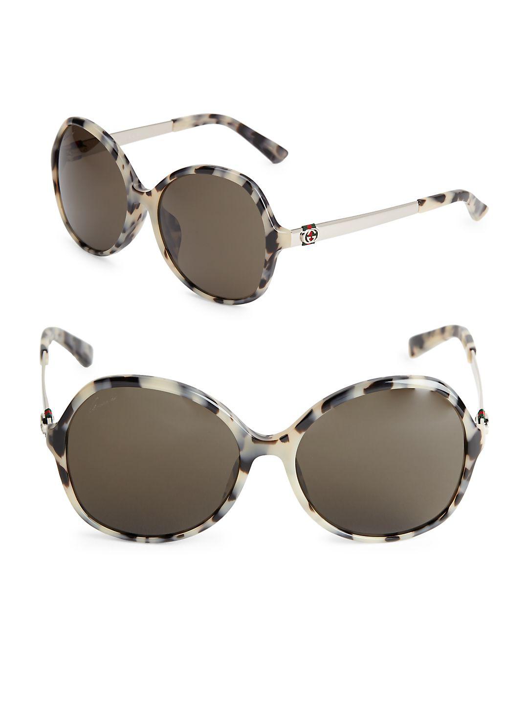 gucci 50mm round sunglasses