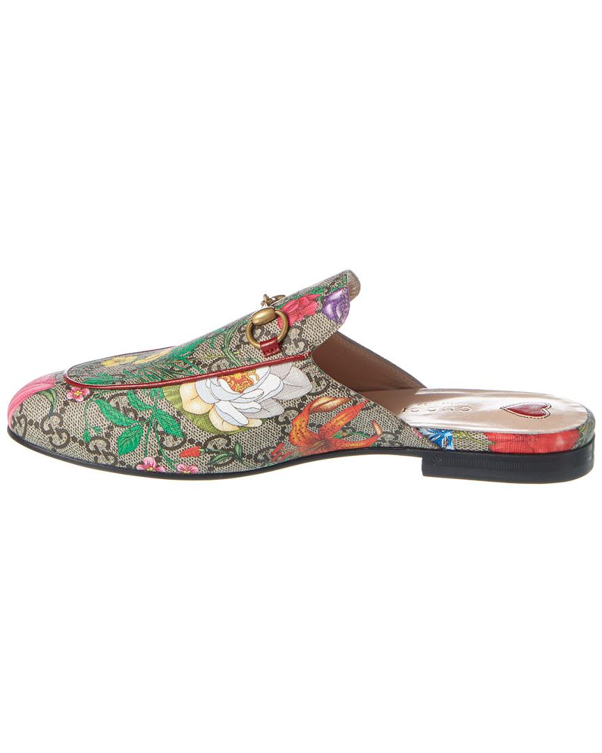 Gucci princetown loafer shop in tian garden print